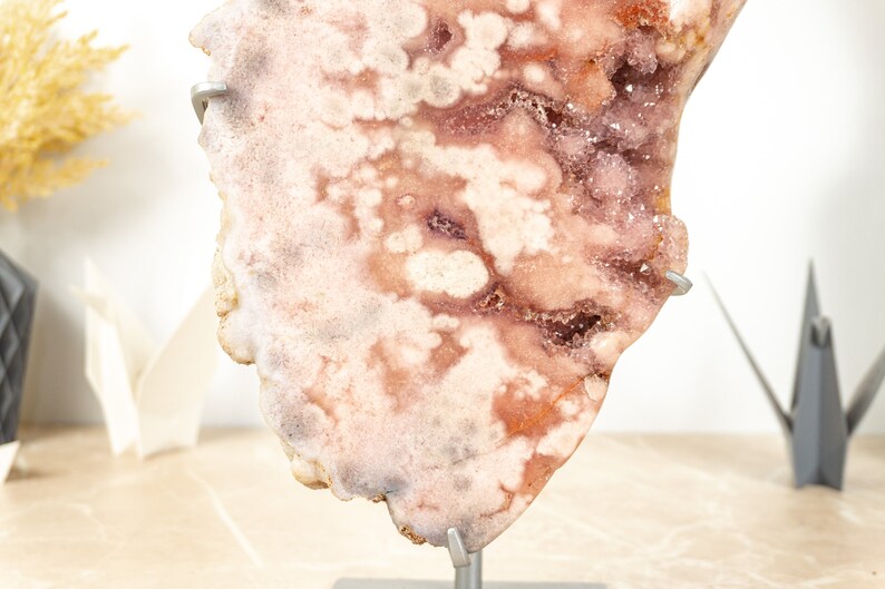 Captivating Natural Rose Amethyst Geode
