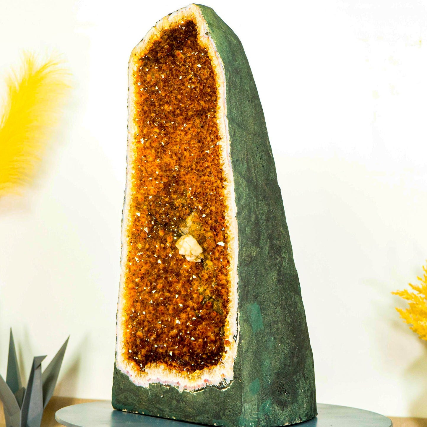 Stunning Large Citrine Geode Cathedral